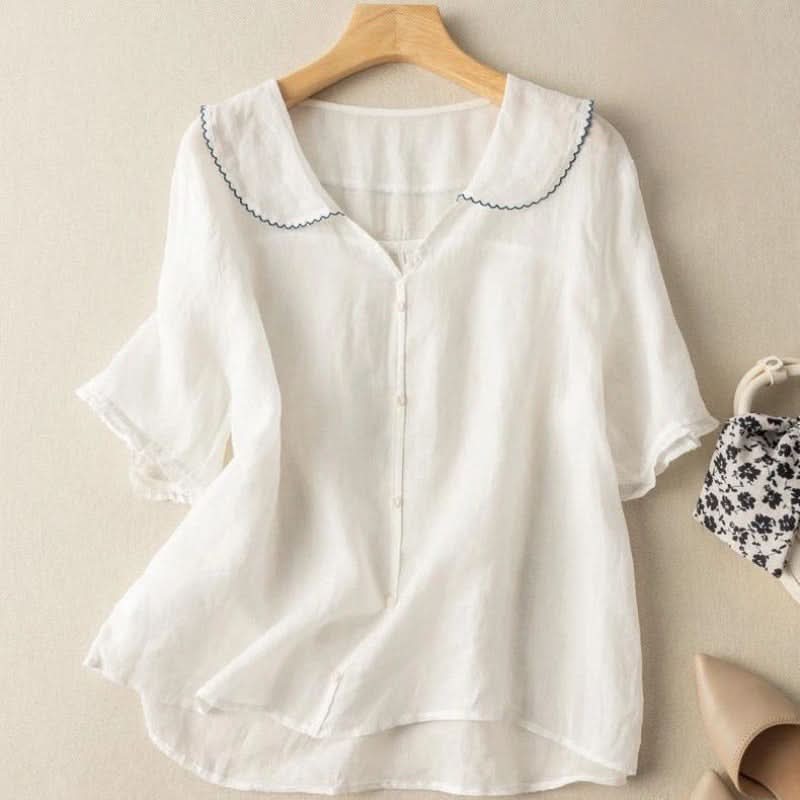 Blusa Adèle de Lino