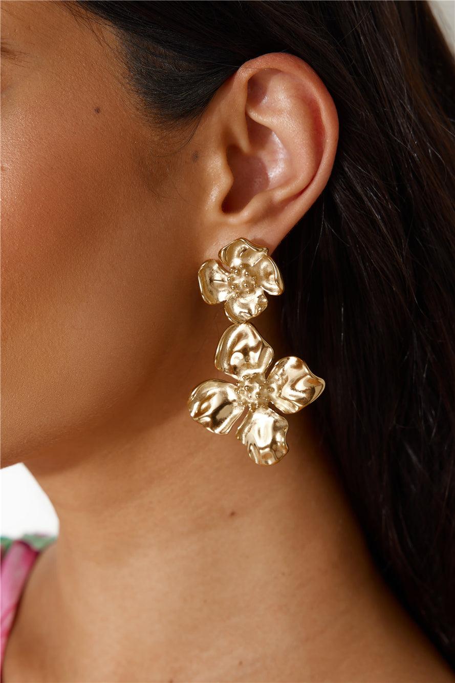 Pendientes From The Forest Chapados en Oro de 18K