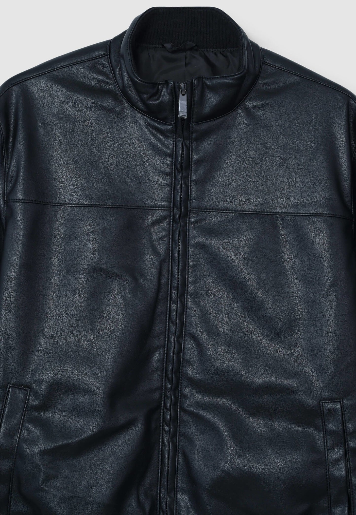 Cazadora Bomber Napa Sintética Negra
