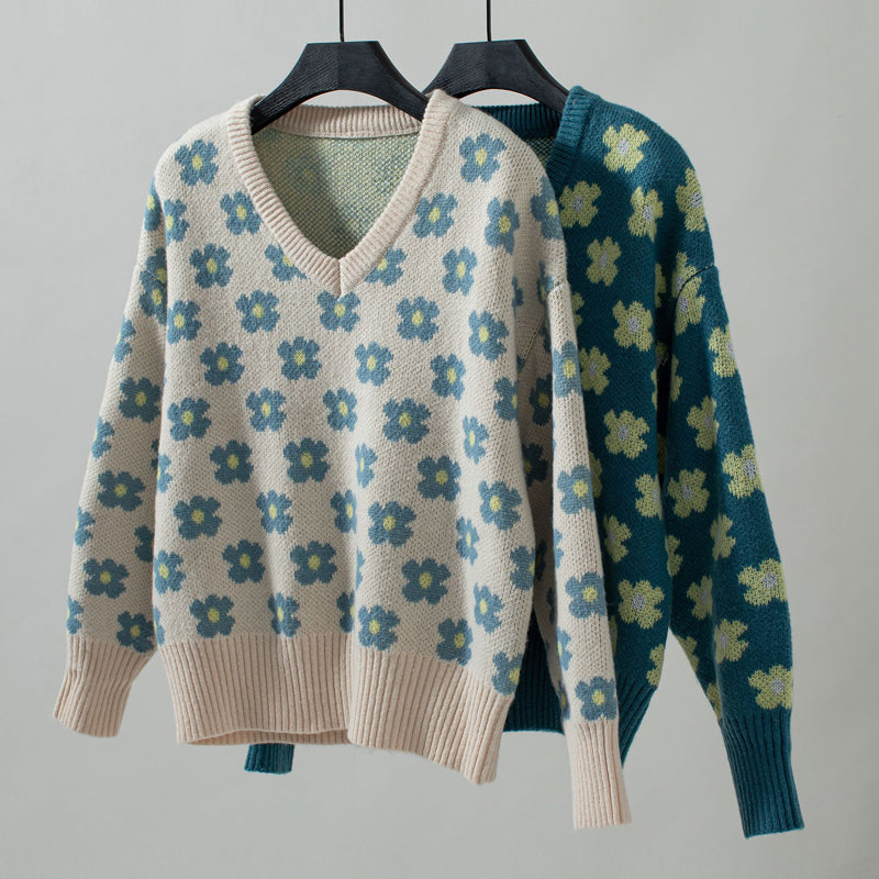 Jersey de Punto Floral