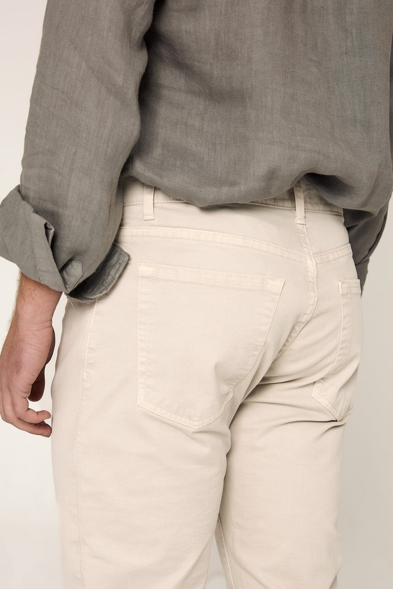 Pantalón algodón Crudo