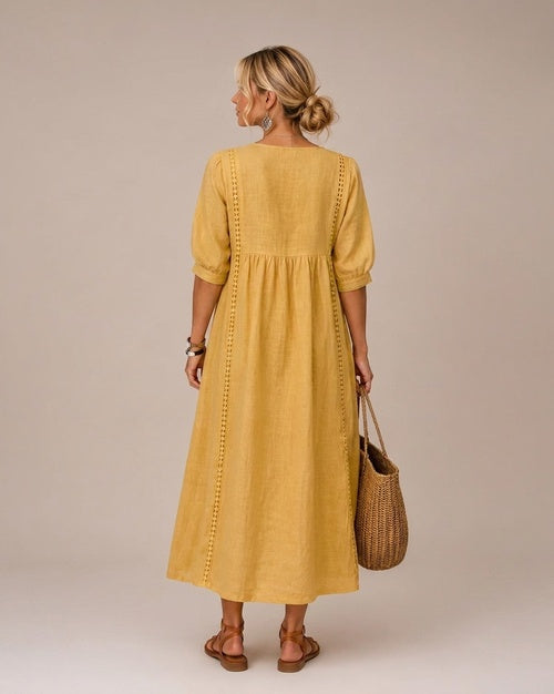 Sofi | Vestido midi de verano con encaje
