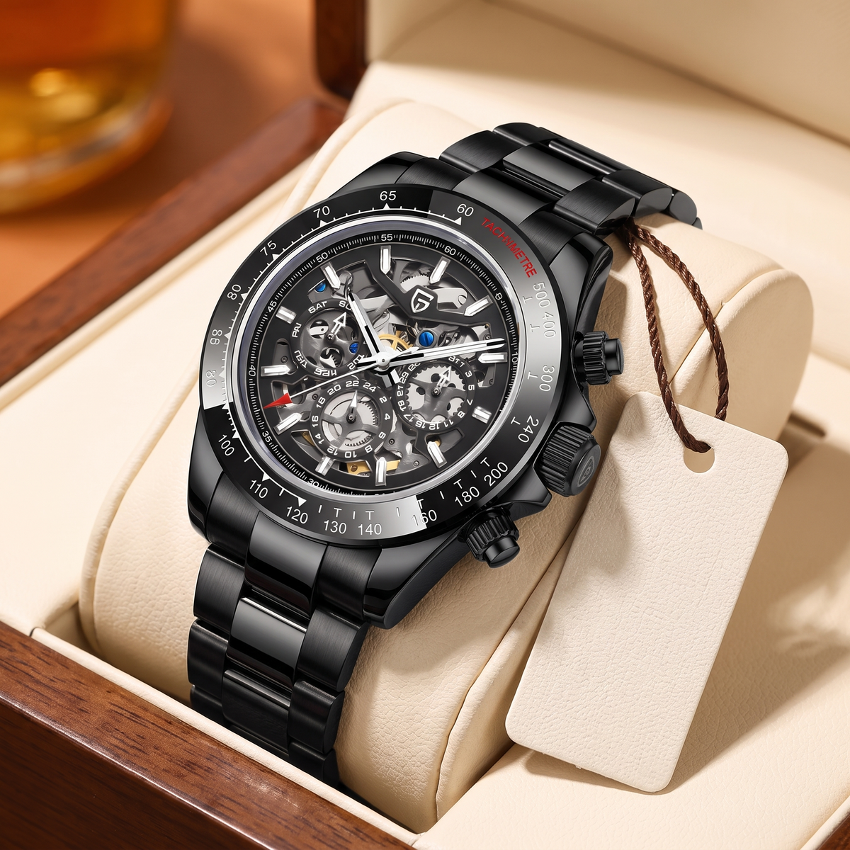 Royale Zenith Noir en su caja de presentación