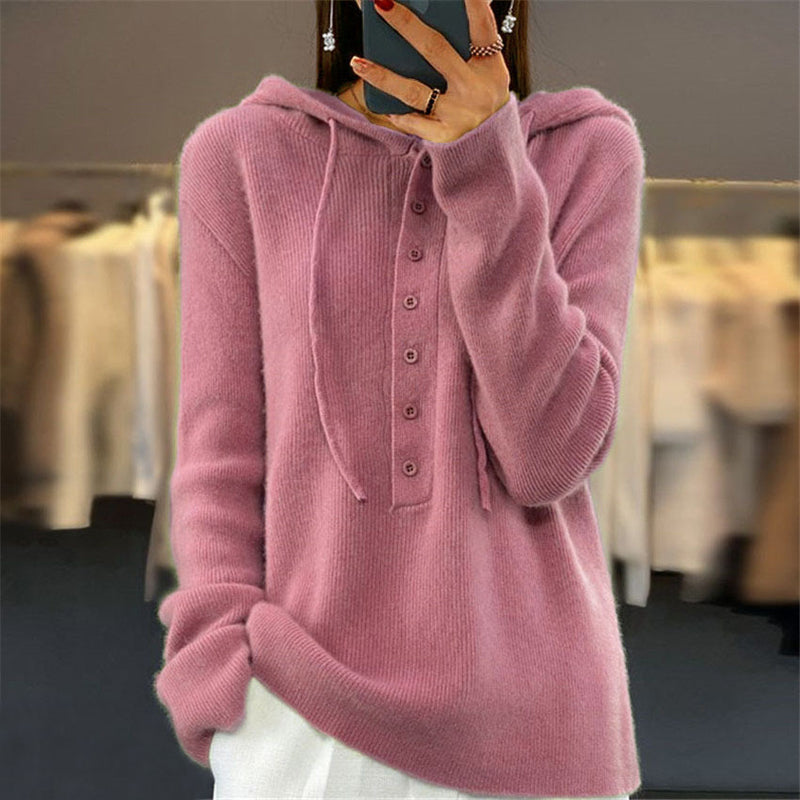 Jersey con Capucha en Color Liso