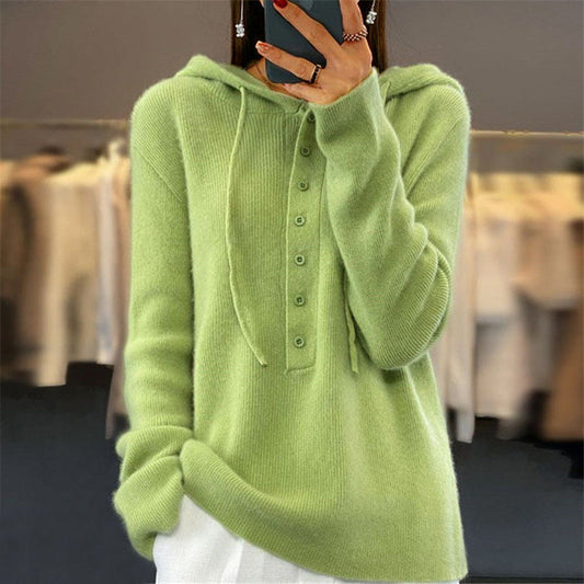 Jersey con Capucha en Color Liso