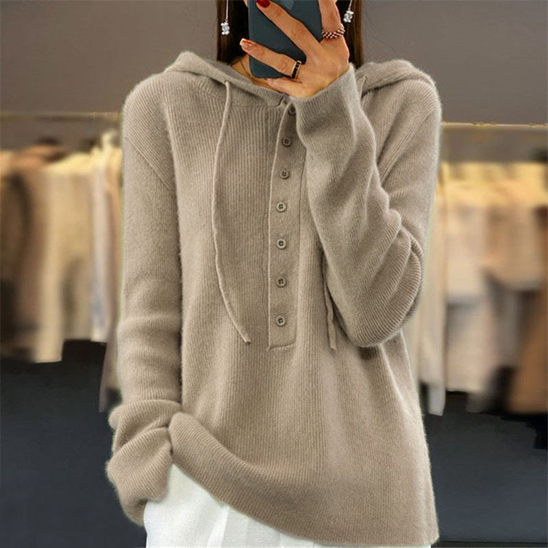 Jersey con Capucha en Color Liso