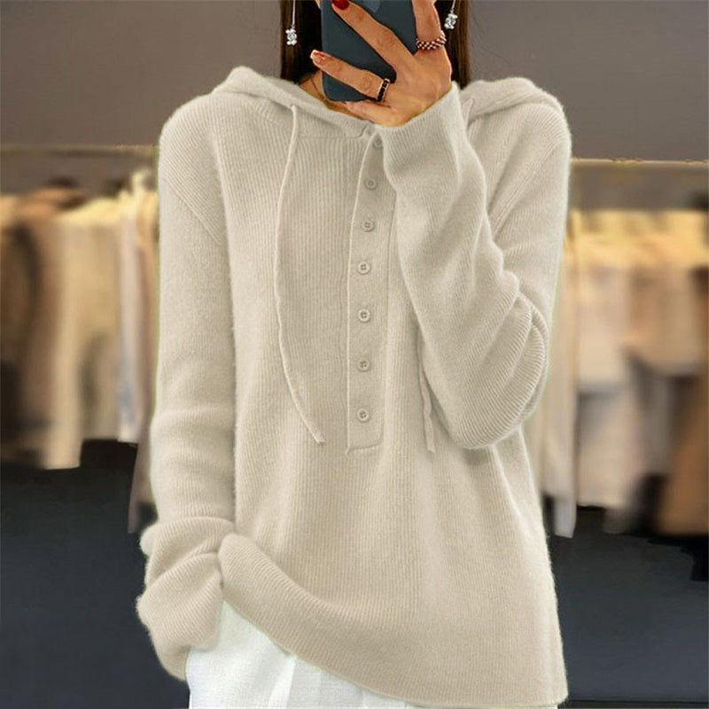 Jersey con Capucha en Color Liso
