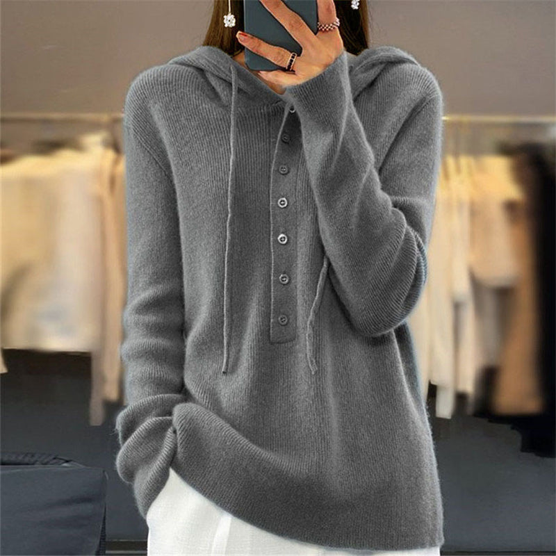 Jersey con Capucha en Color Liso