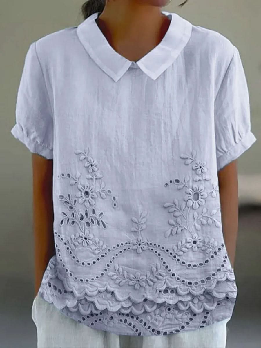 Camisa Lily Bloom Bordada