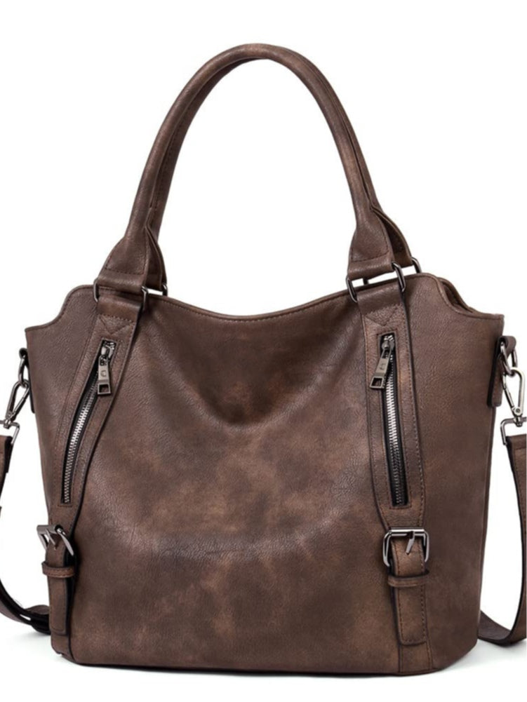 Bolso Tote Retro de Gran Capacidad para Hombro y Bandolera