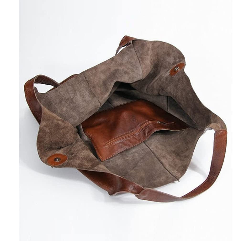 Bolso de Hombro Grande de Piel Sintética Suave y Gran Capacidad