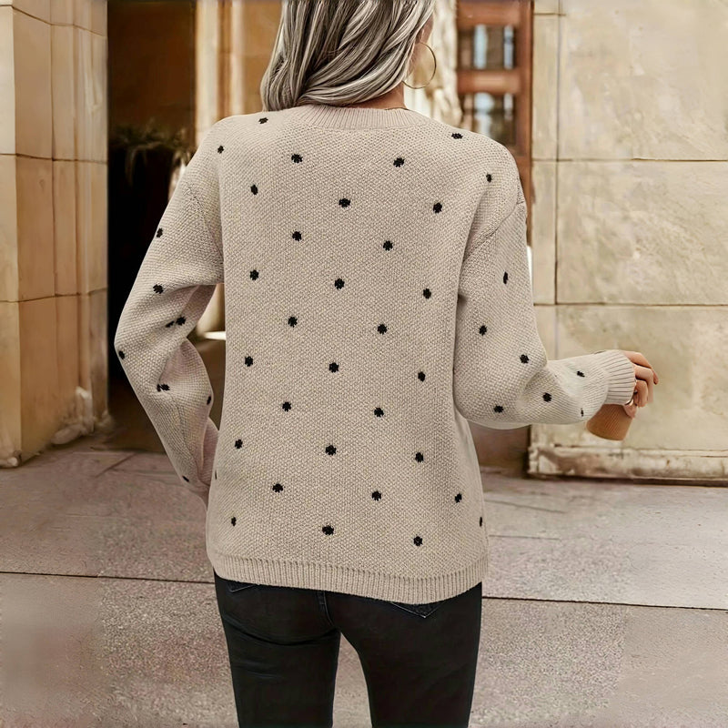 Jersey de Punto con Lunares