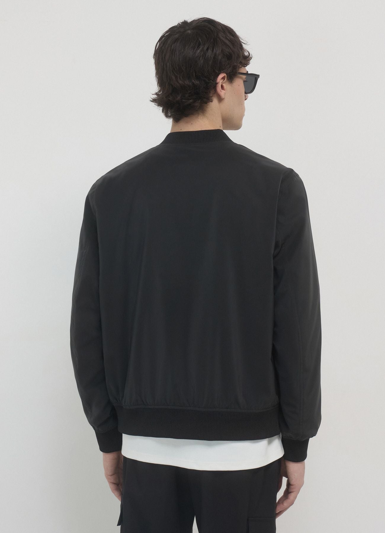 Cazadora Bomber Impermeable Negra
