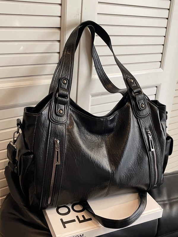 Bolso Tote de Gran Capacidad con Remaches de Estilo Premium