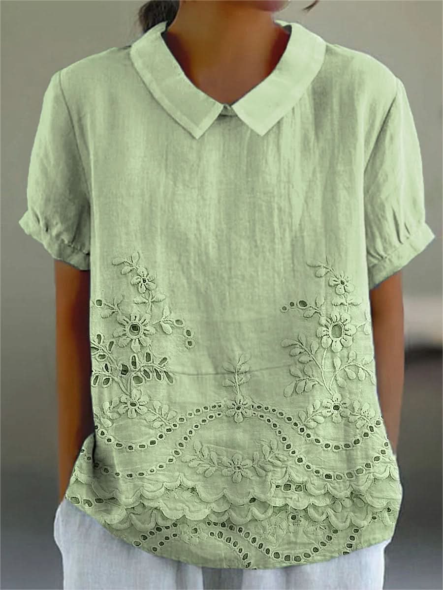 Camisa Lily Bloom Bordada