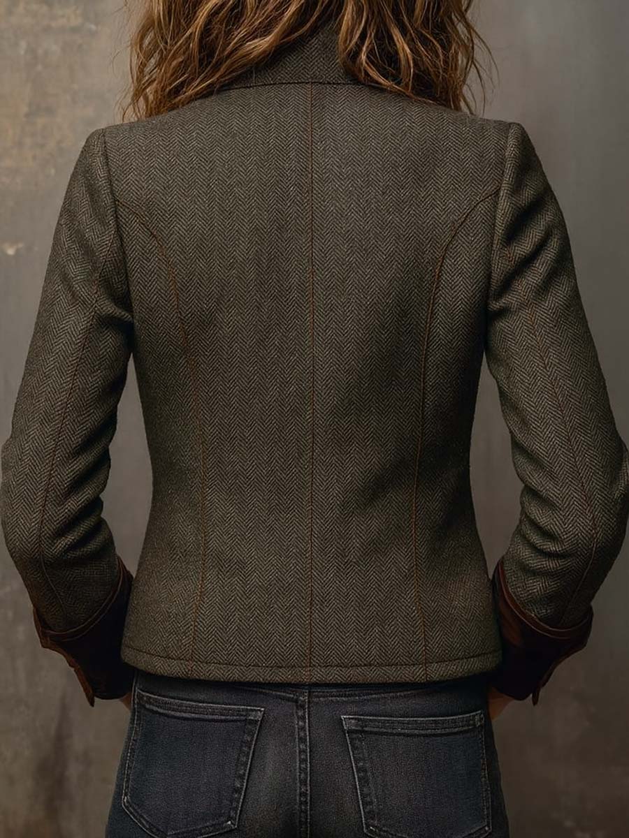 Honorine | Blazer vintage de espiga