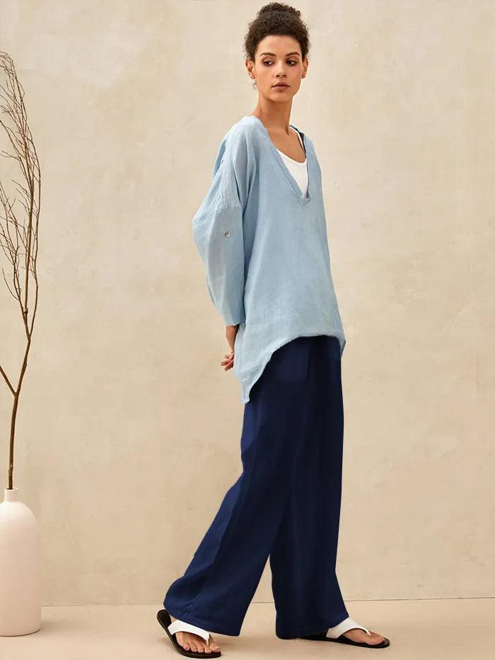 Pantalón de Lino Blanco