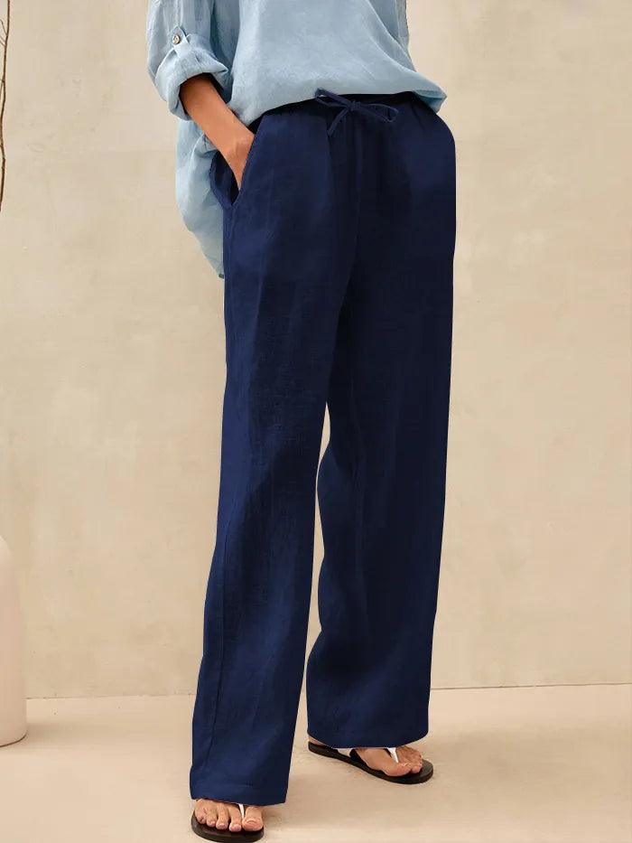 Pantalón de Lino Blanco