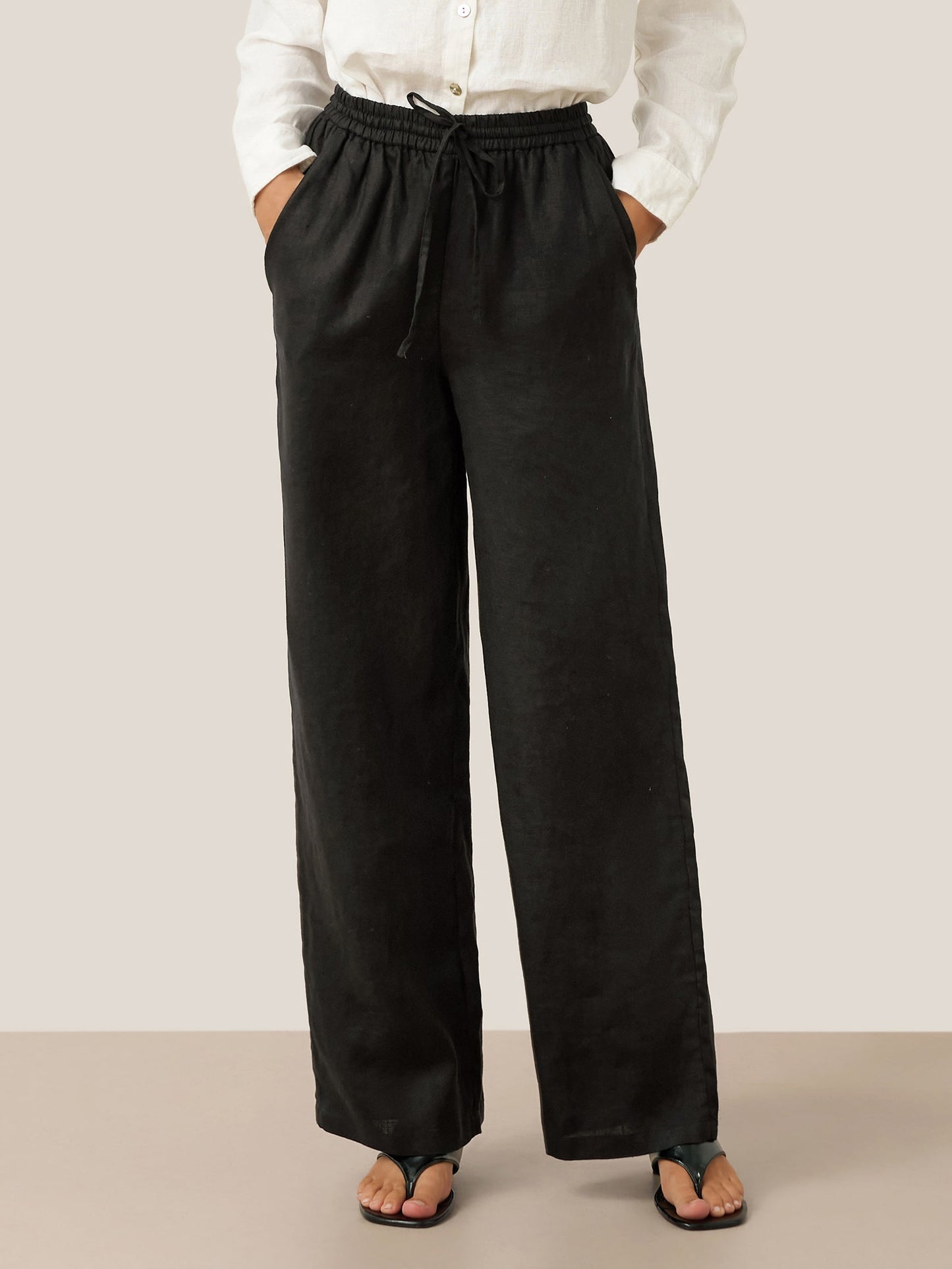 Pantalón de Lino Blanco