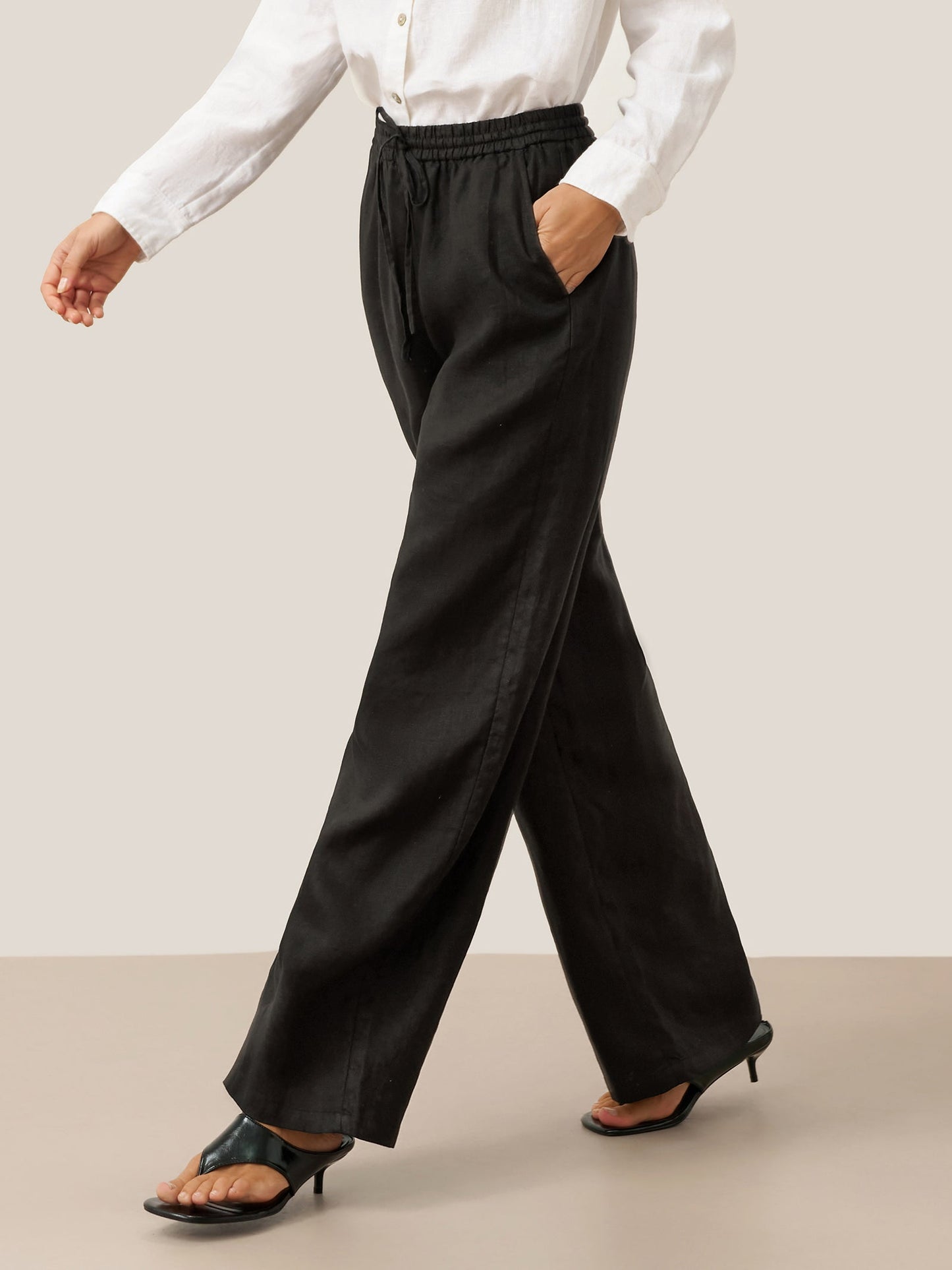 Pantalón de Lino Blanco