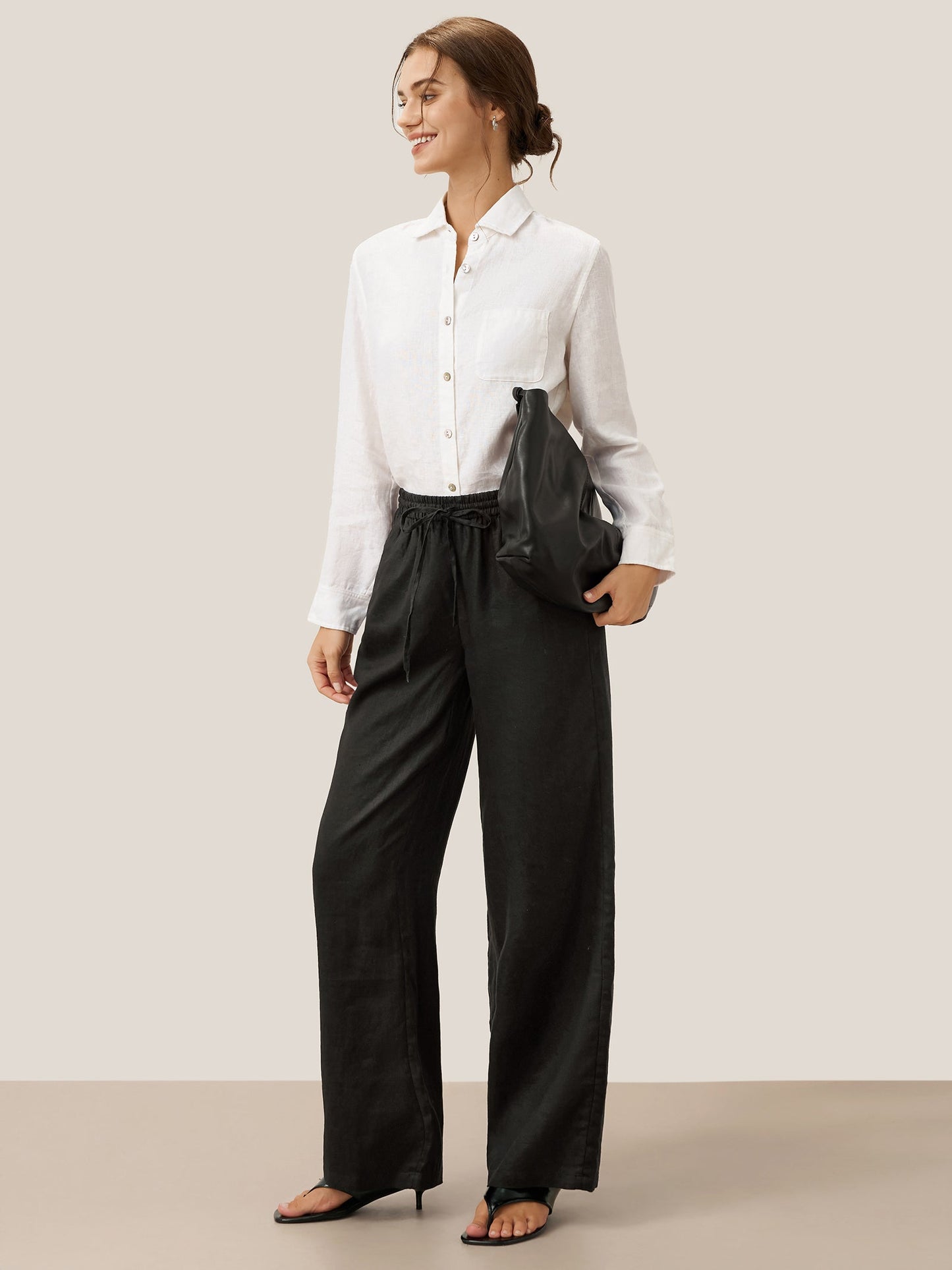 Pantalón de Lino Blanco