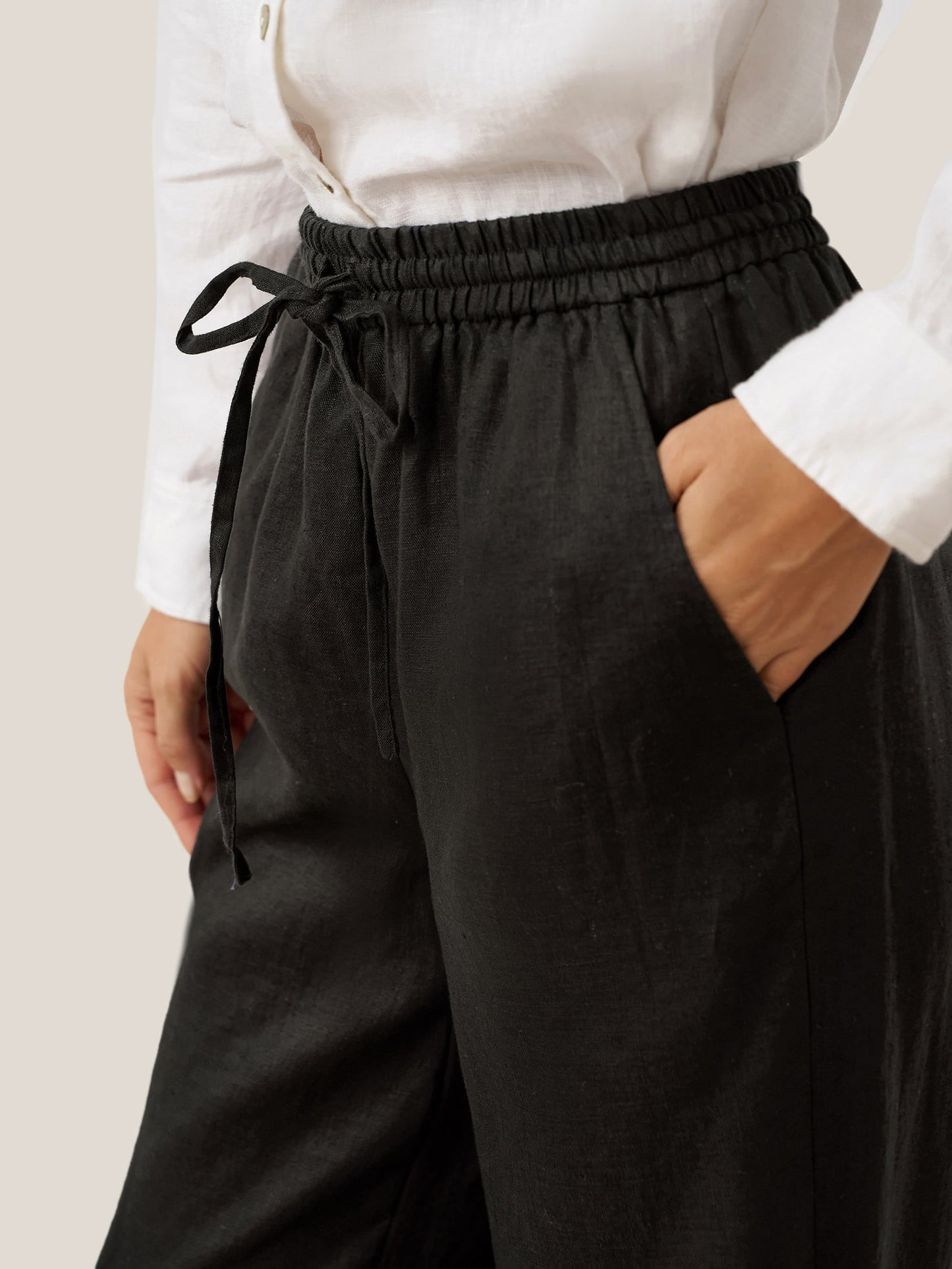 Pantalón de Lino Blanco