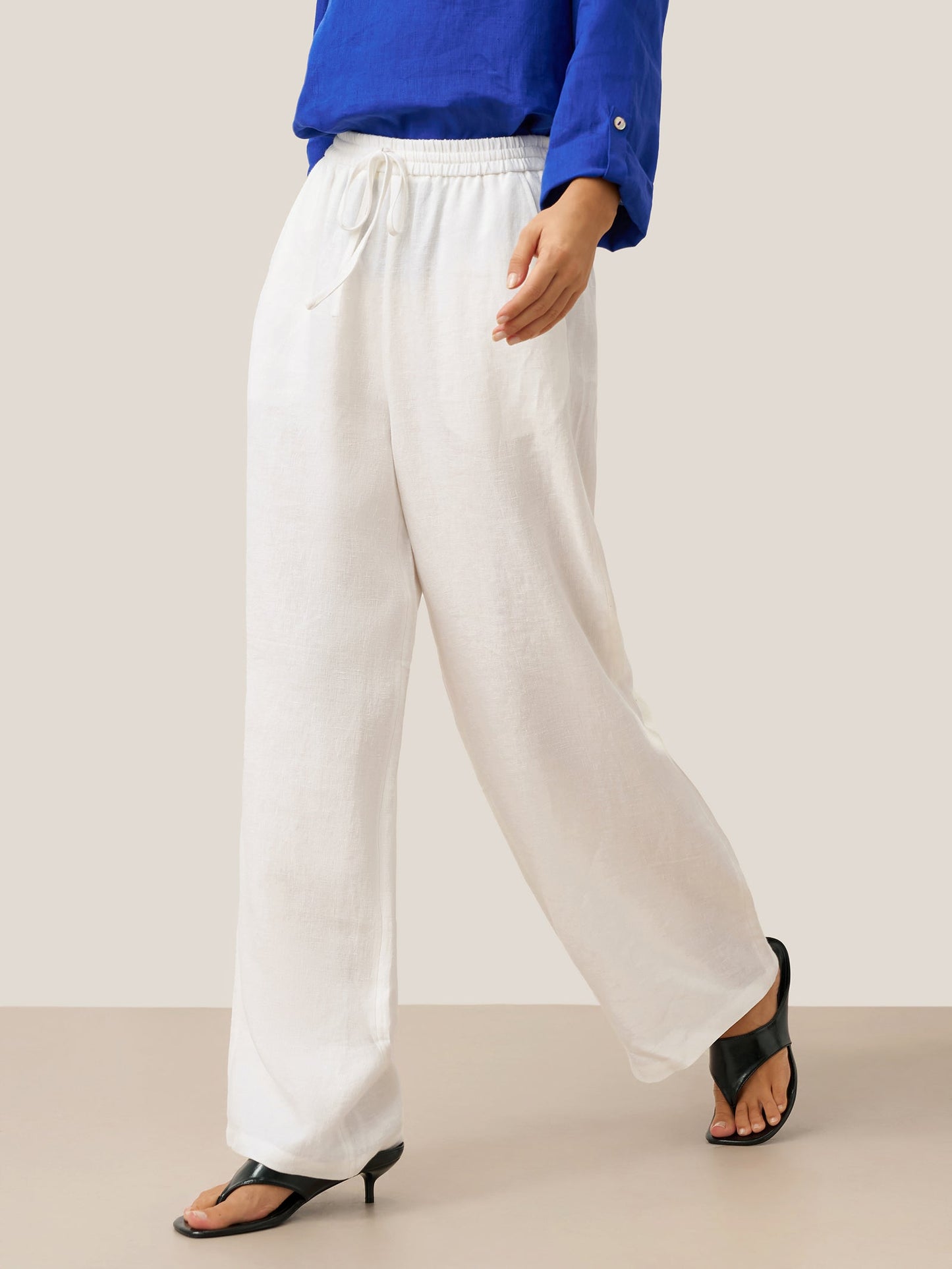 Pantalón de Lino Blanco