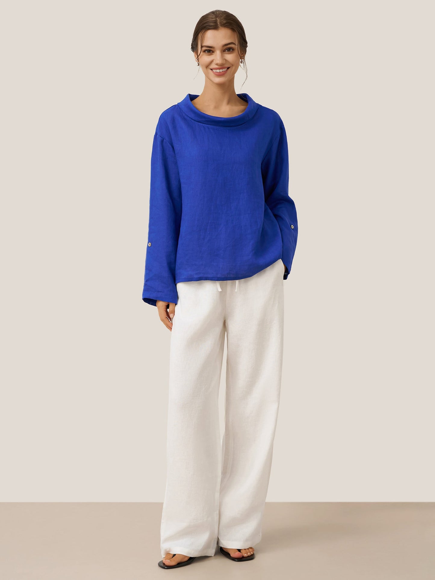 Pantalón de Lino Blanco