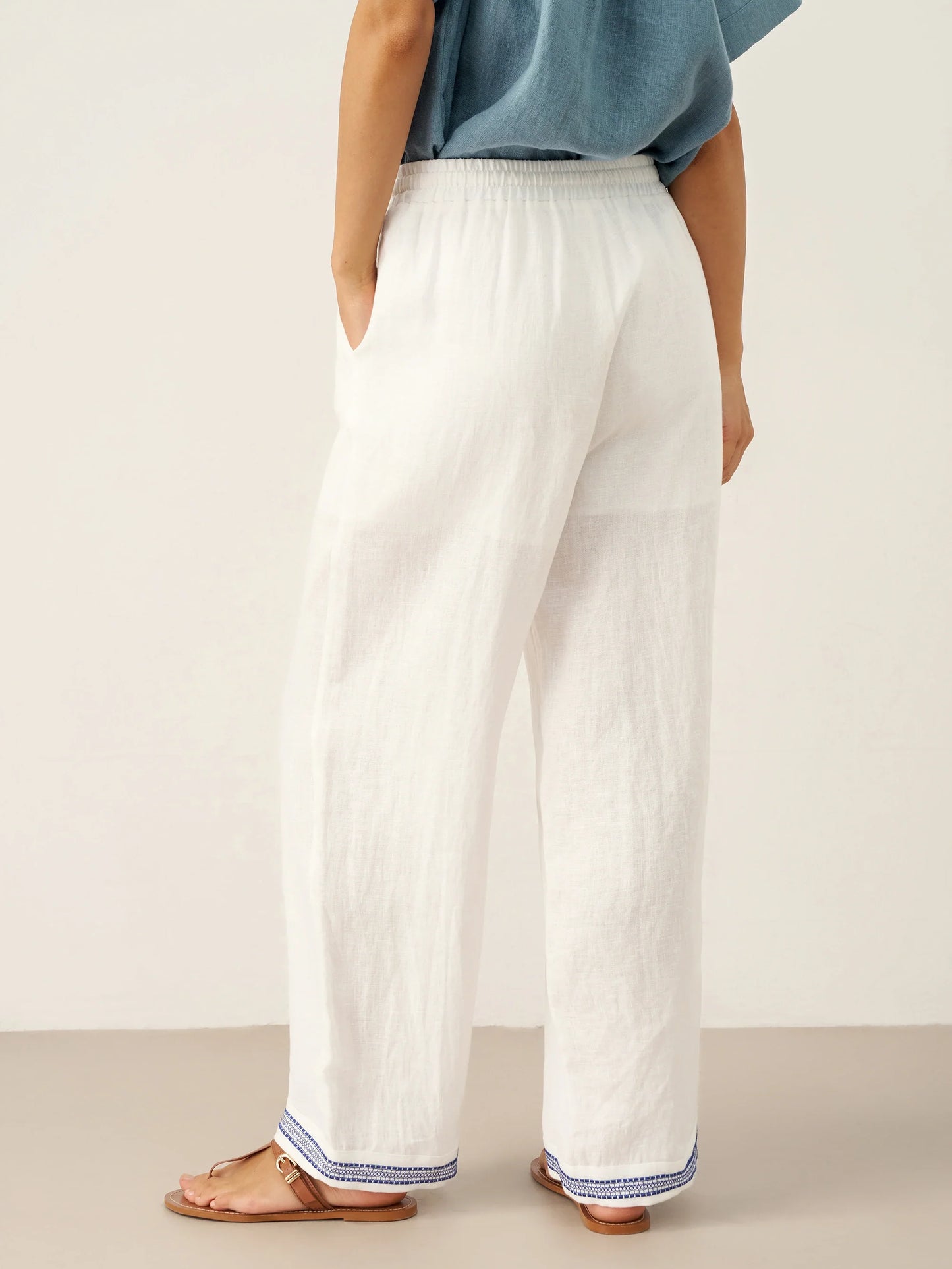 Pantalón Elastico 100% Lino