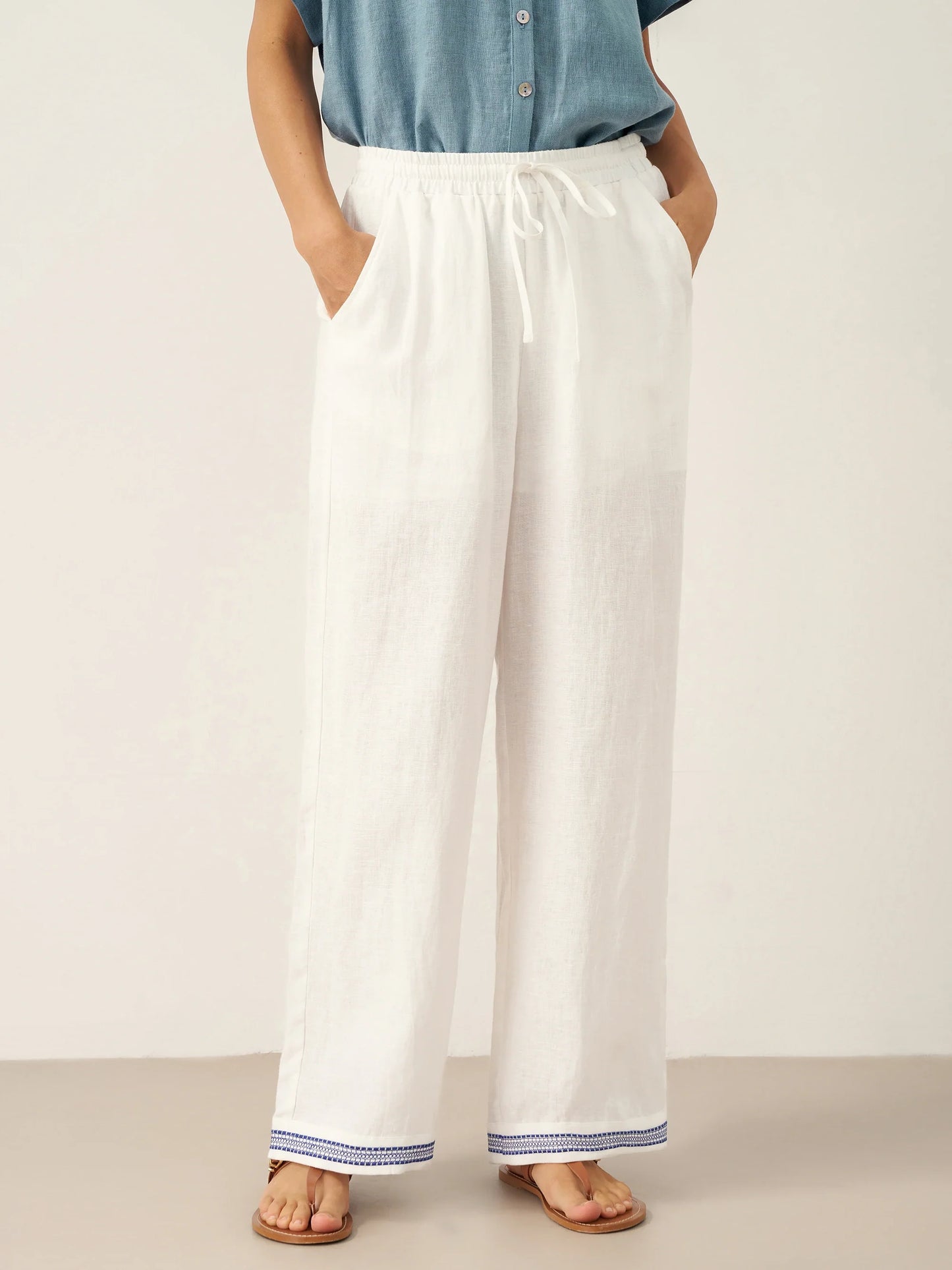 Pantalón Elastico 100% Lino