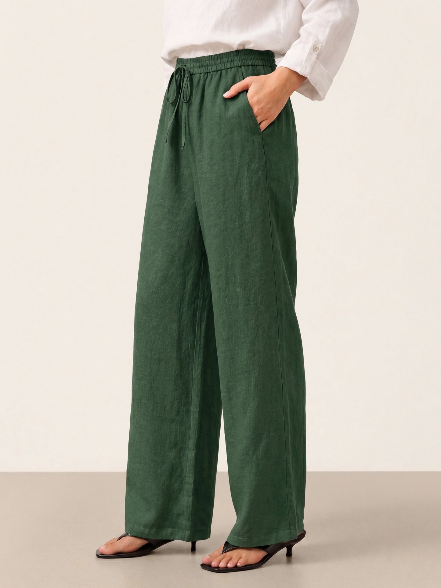 Pantalón de Lino Blanco