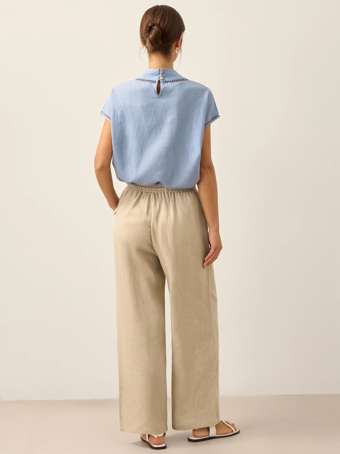 Pantalón de Lino Blanco