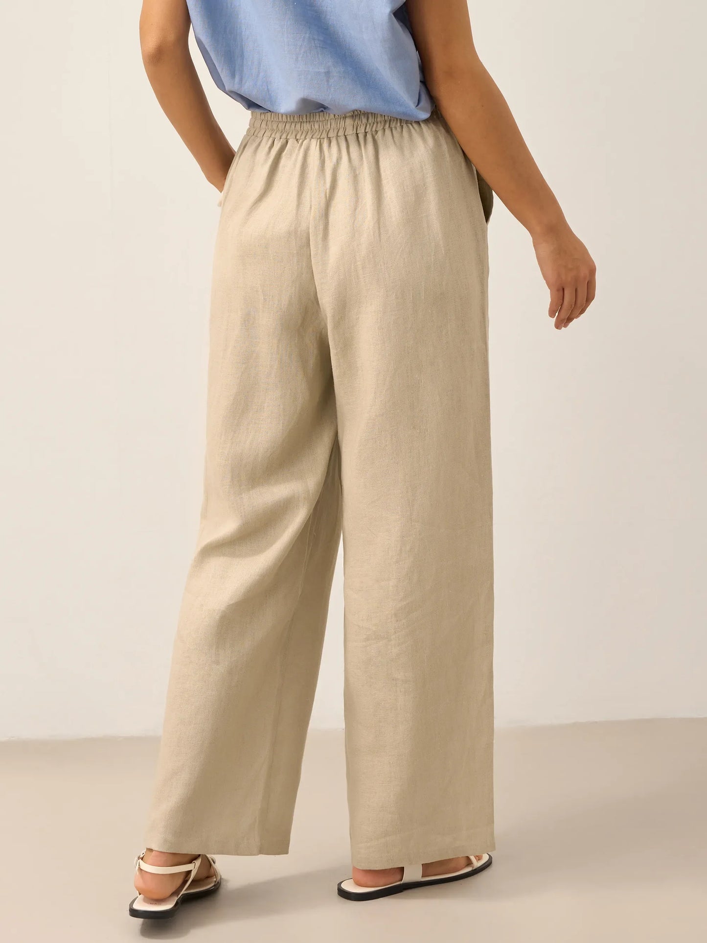 Pantalón de Lino Blanco