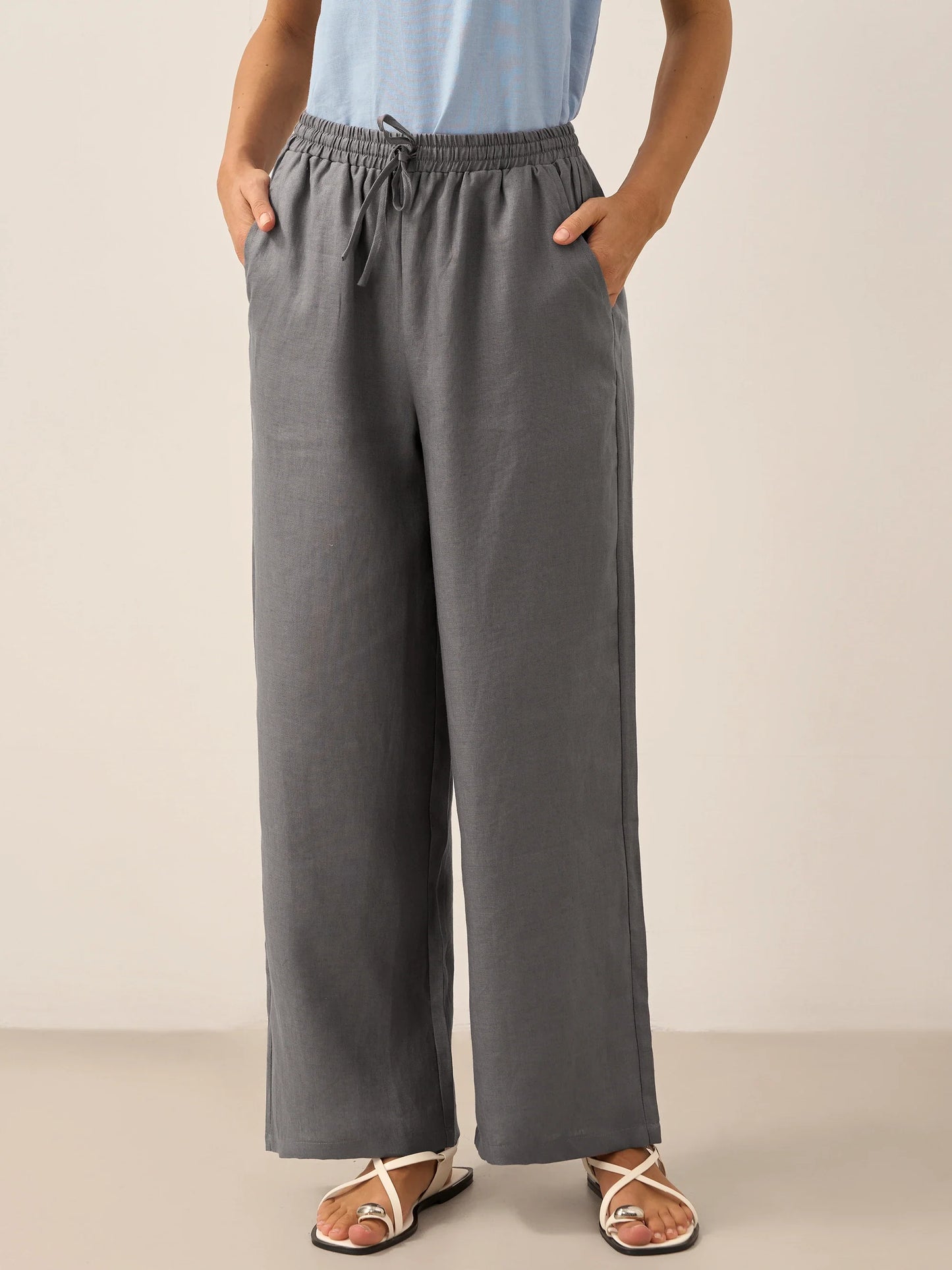 Pantalón de Lino Blanco