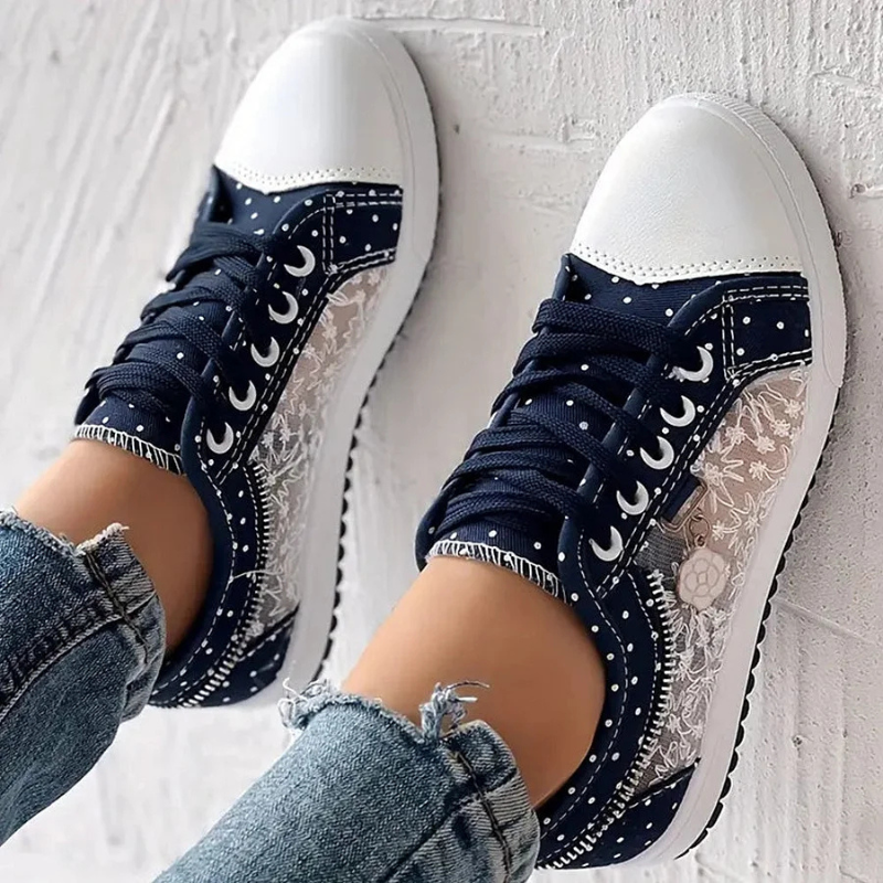 Zapatillas Elegantes para Mujer con Detalles Florales