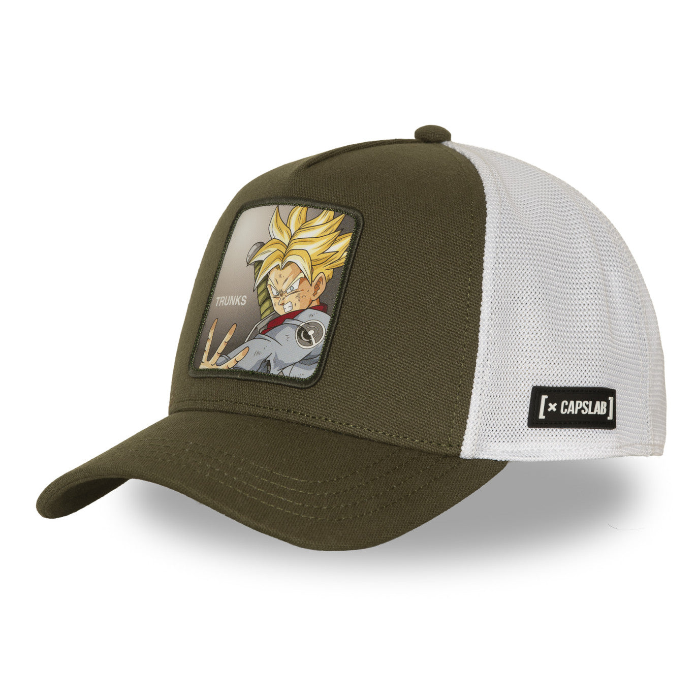 Gorra Trucker Capslab Dragon Ball Z Trunks Kaki