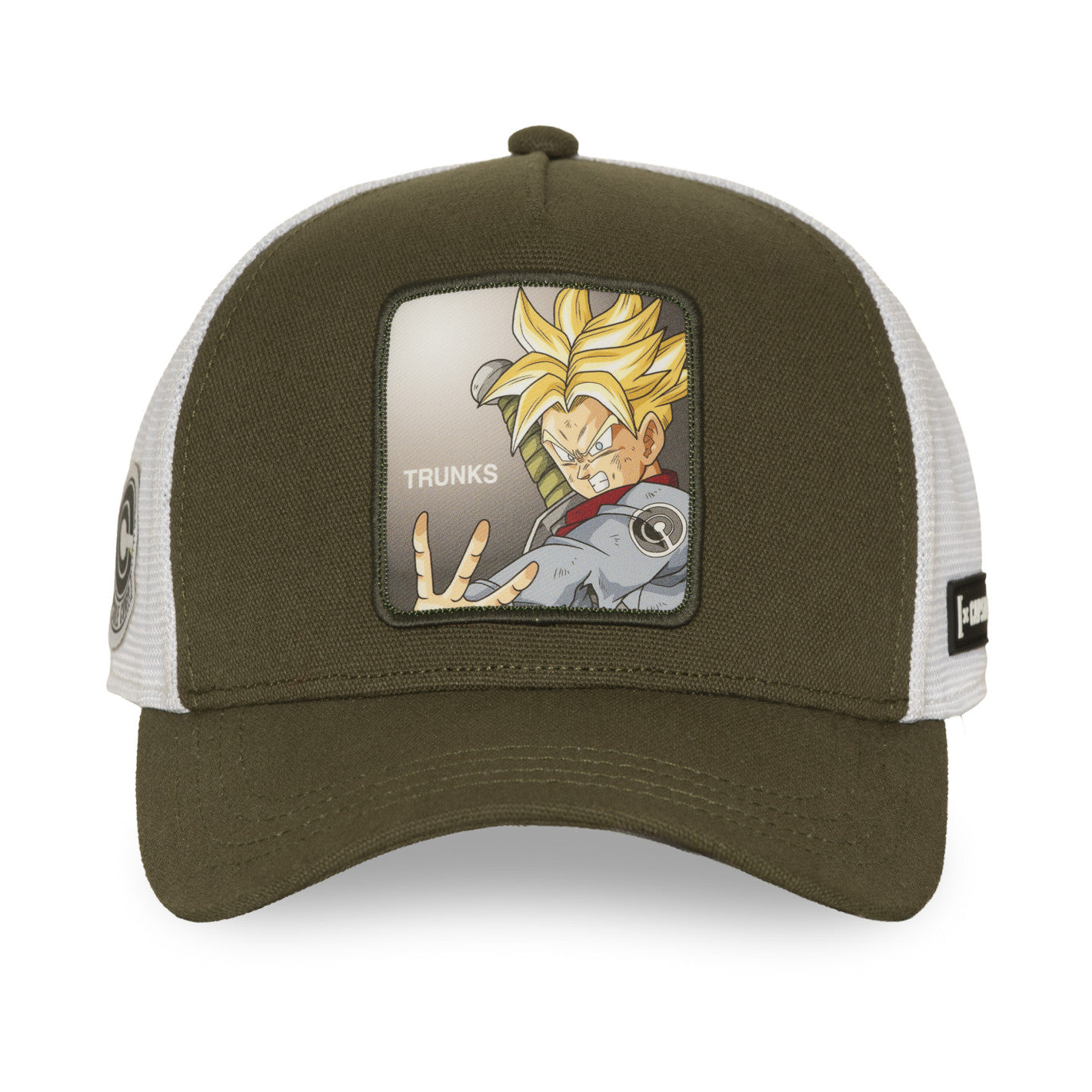 Gorra Trucker Capslab Dragon Ball Z Trunks Kaki