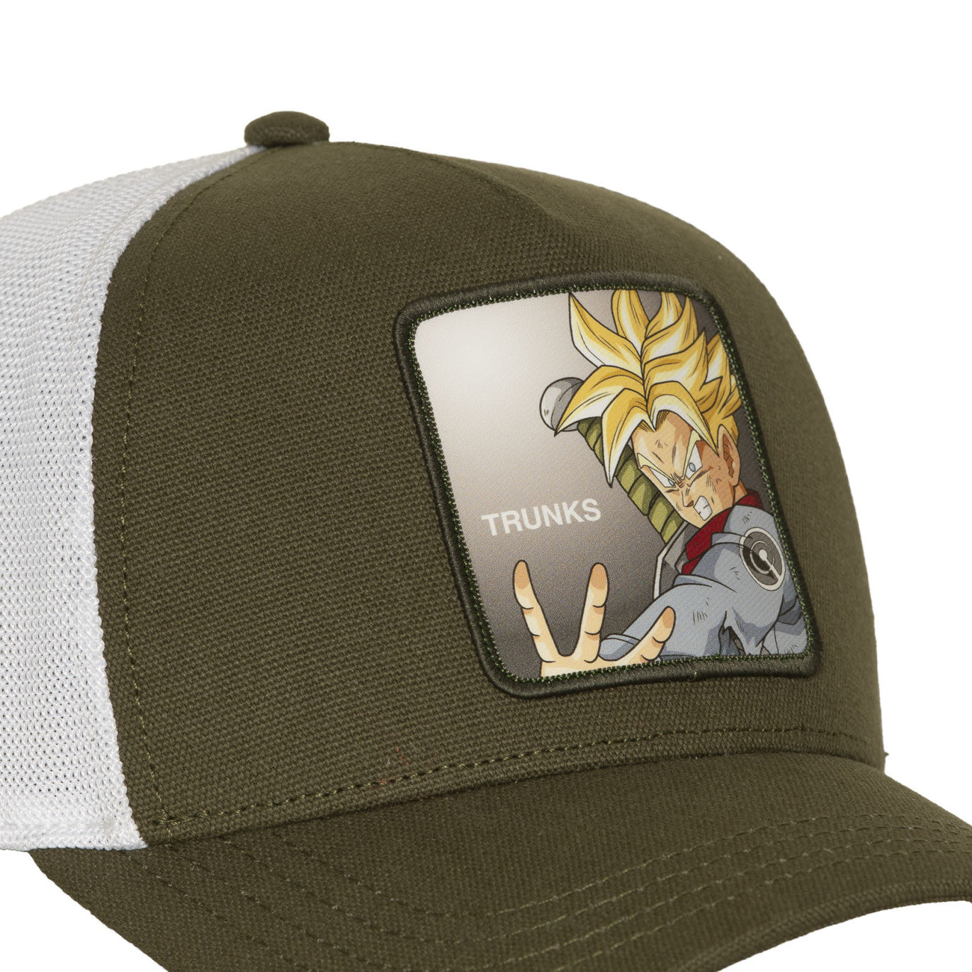 Gorra Trucker Capslab Dragon Ball Z Trunks Kaki