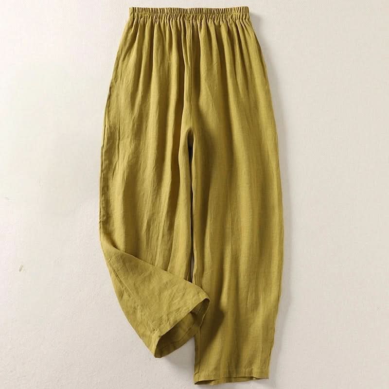 Sophia - Pantalón Fluido de Algodón y Lino