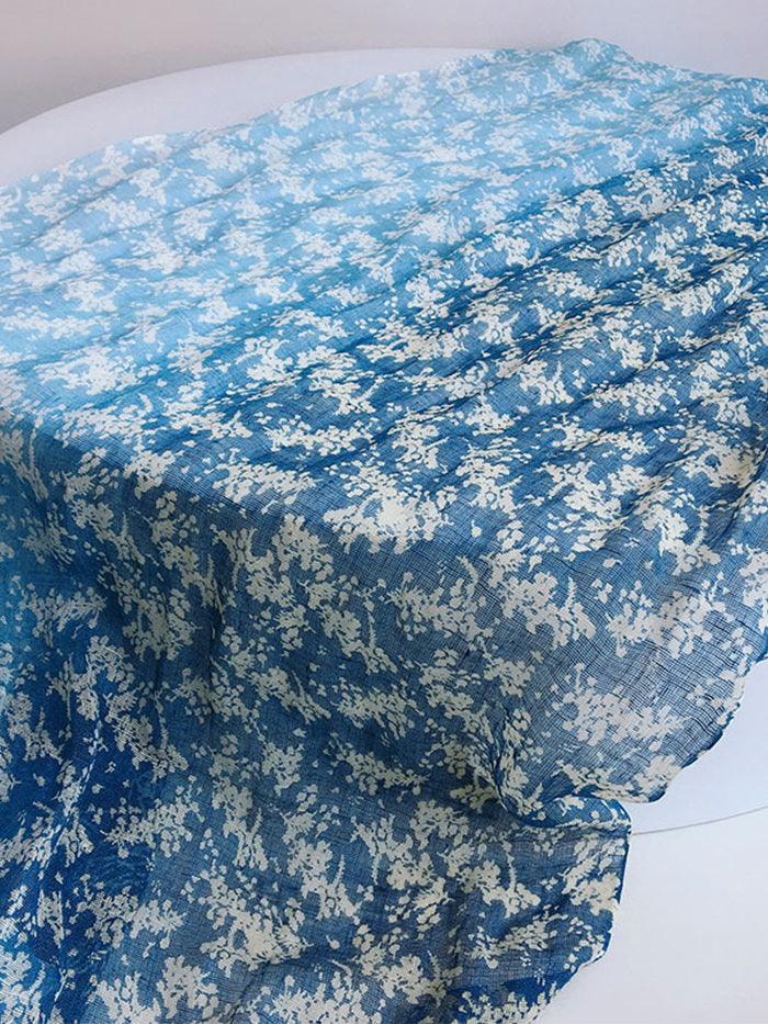 Pañuelo de Lino Índigo Artesanal