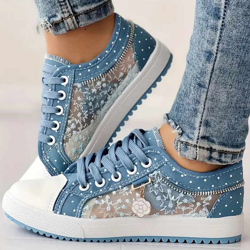 Zapatillas Elegantes para Mujer con Detalles Florales