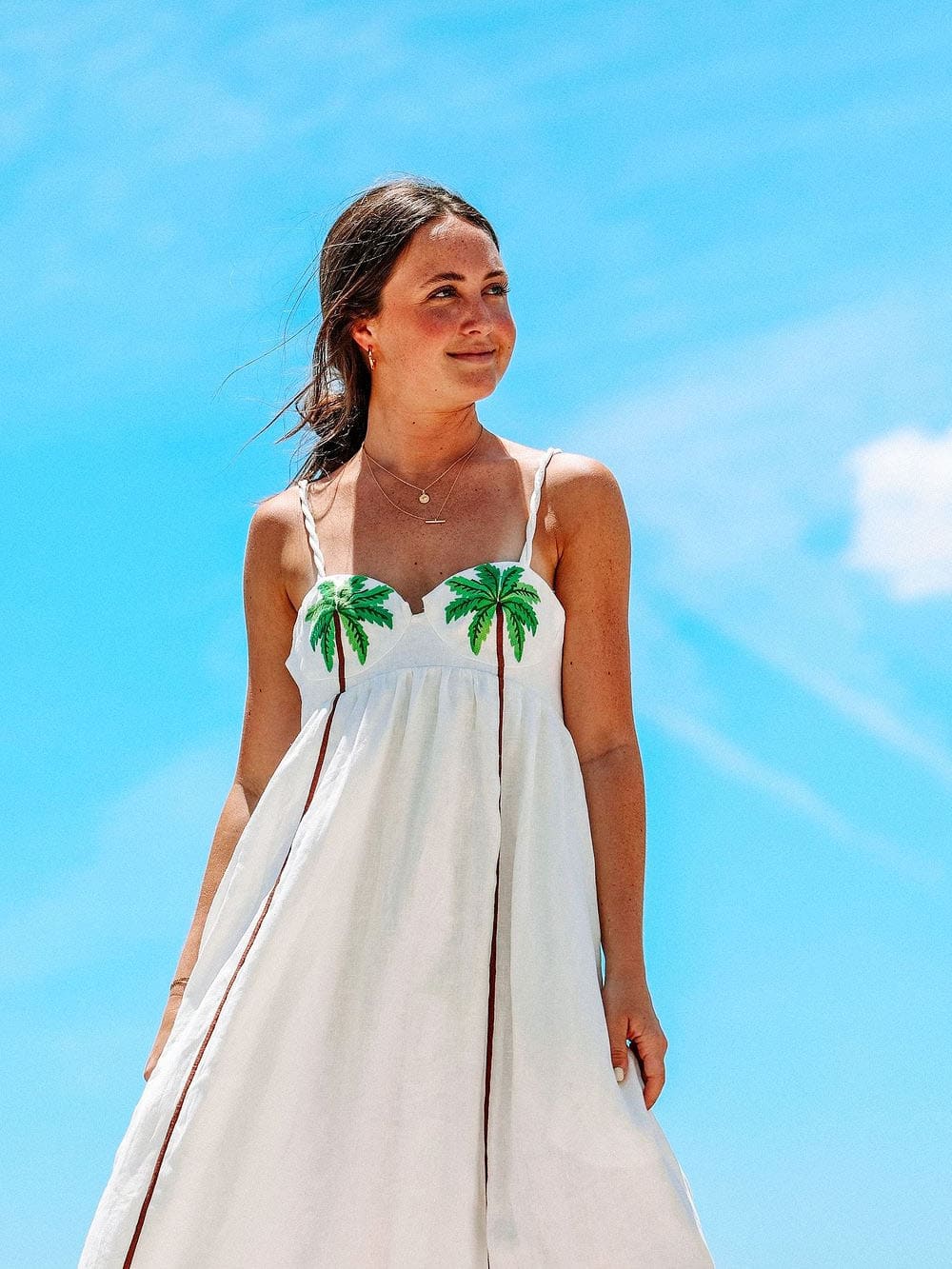 Vestido Lencero Palm Oasis