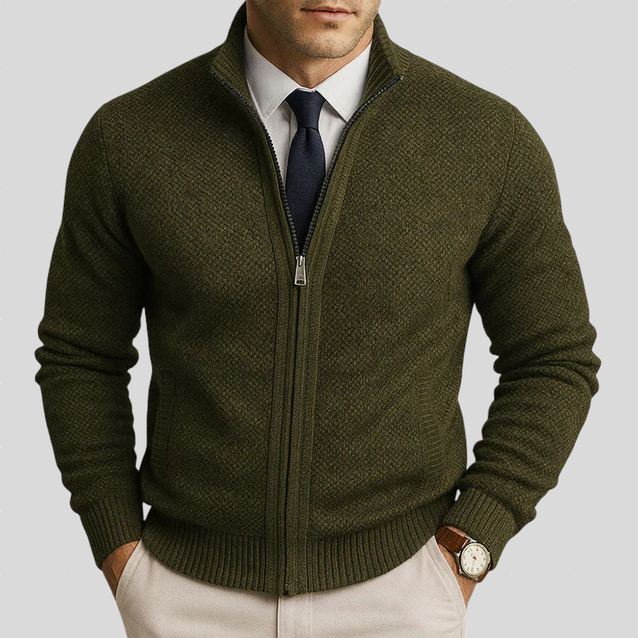 RAVINO - Chaqueta de Punto con Cremallera