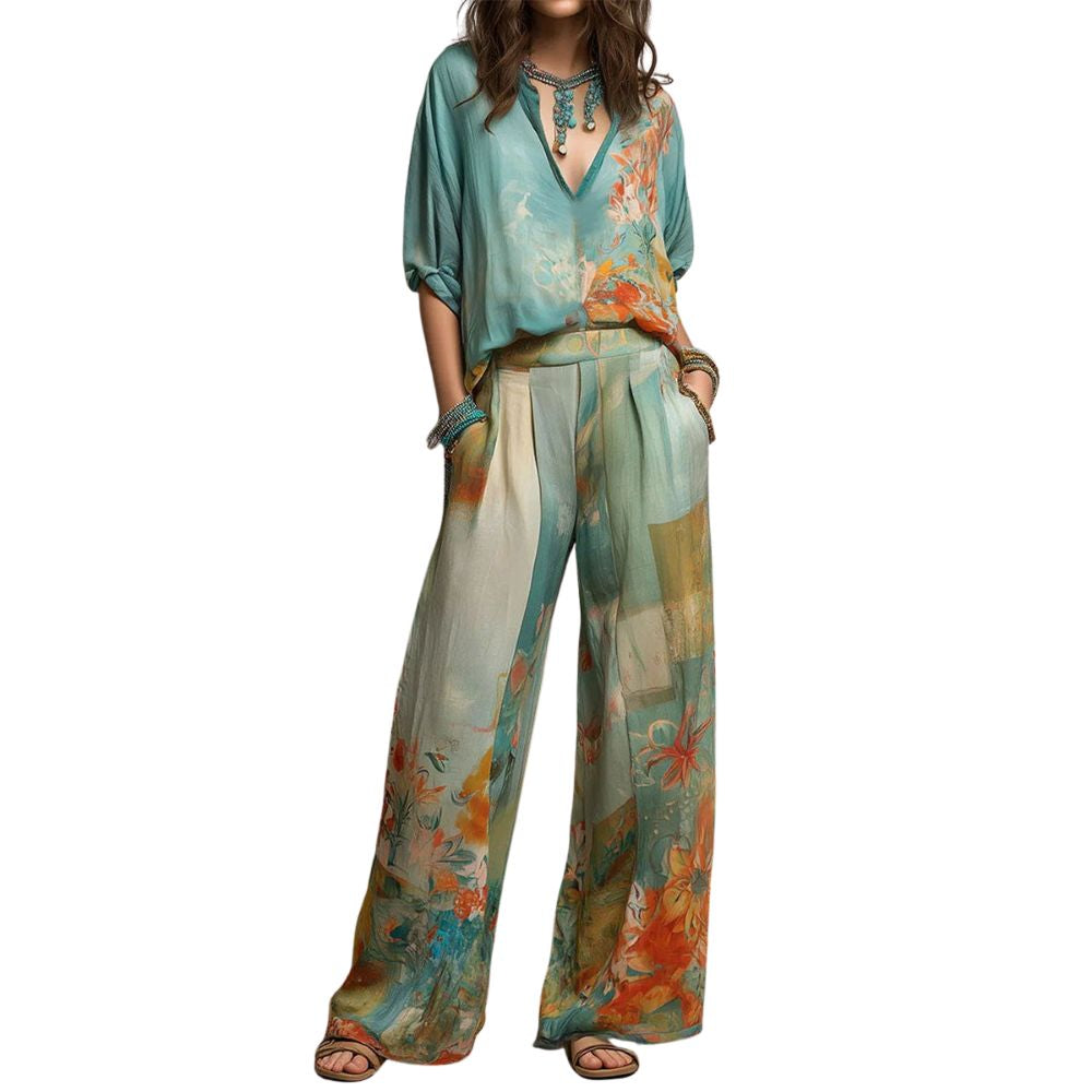 Conjunto Dos Piezas Elegancia Floral
