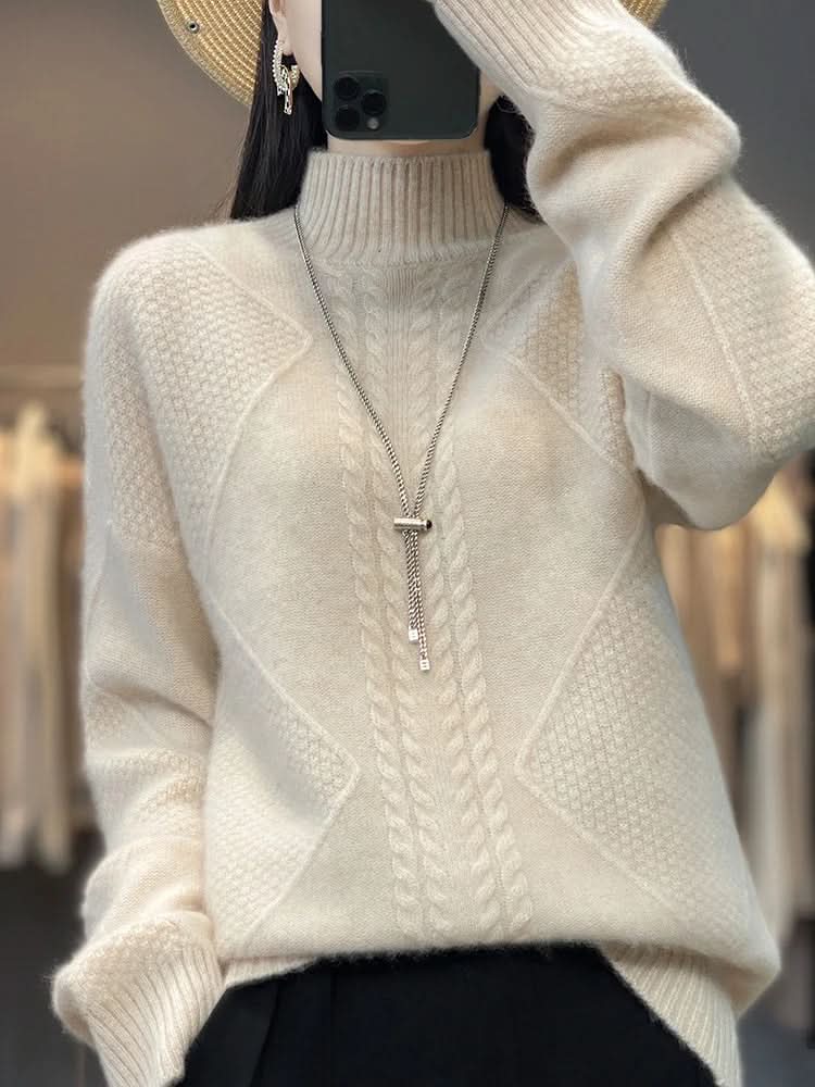 Aria | Jersey de Cachemira Cuello Alto