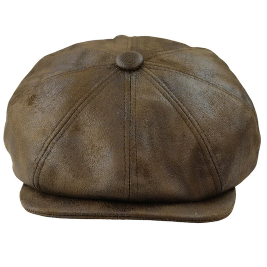 Gorra Baker Boy de Piel Sintética