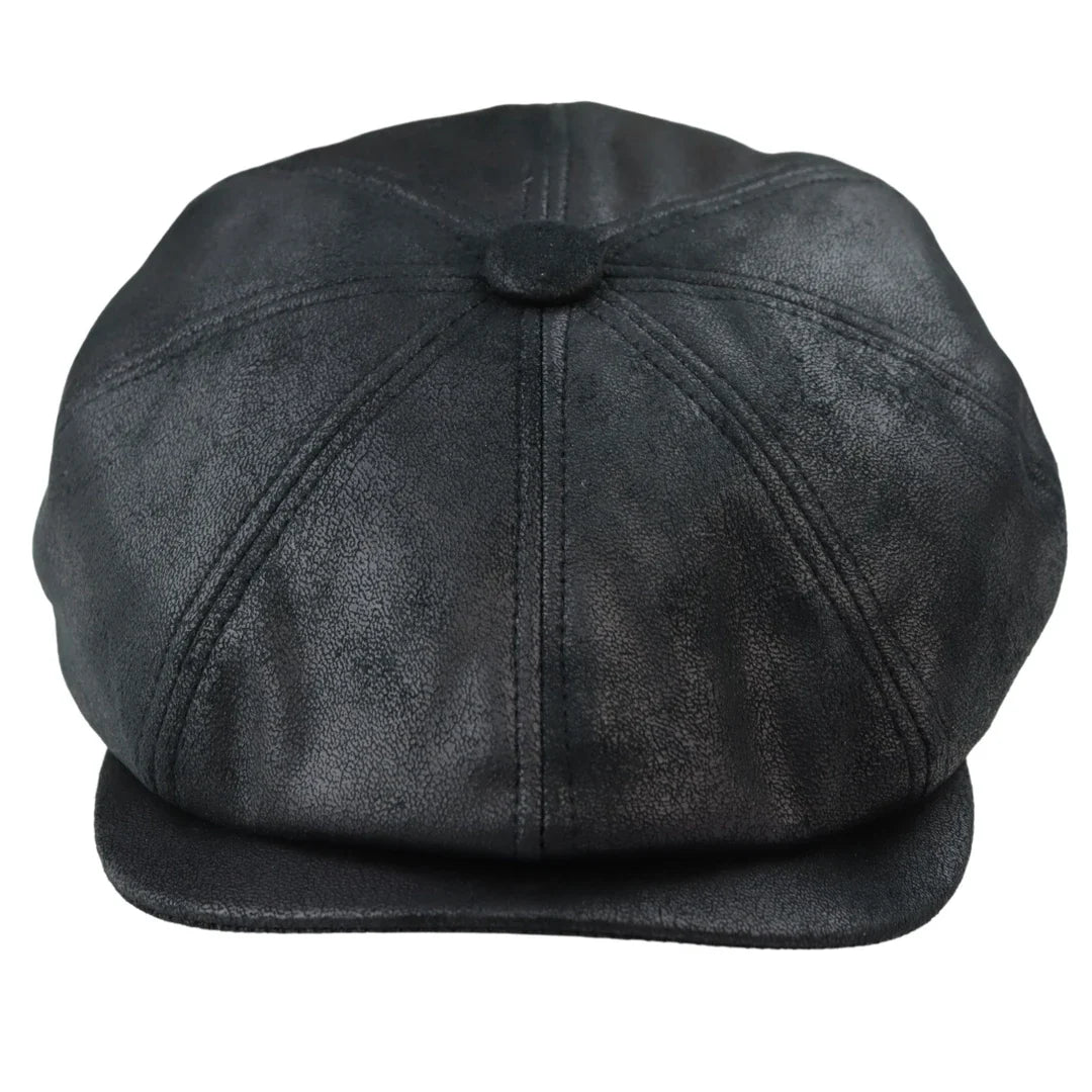 Gorra Baker Boy de Piel Sintética