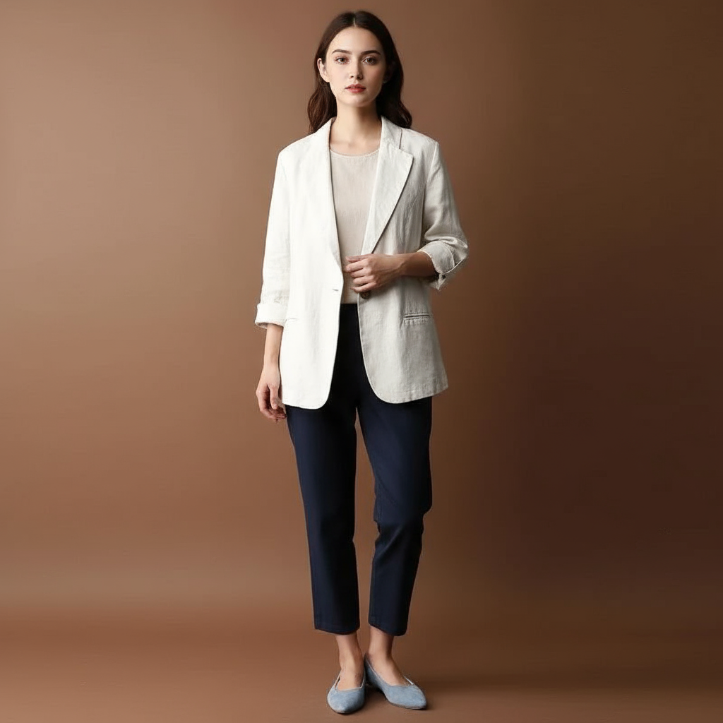 Blazer Alena de Lino