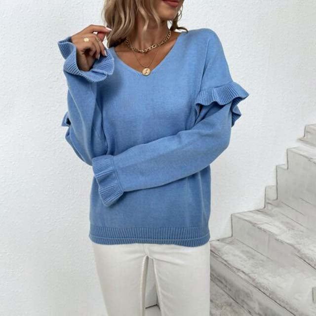 Jersey de Punto con Manga Farol Liso