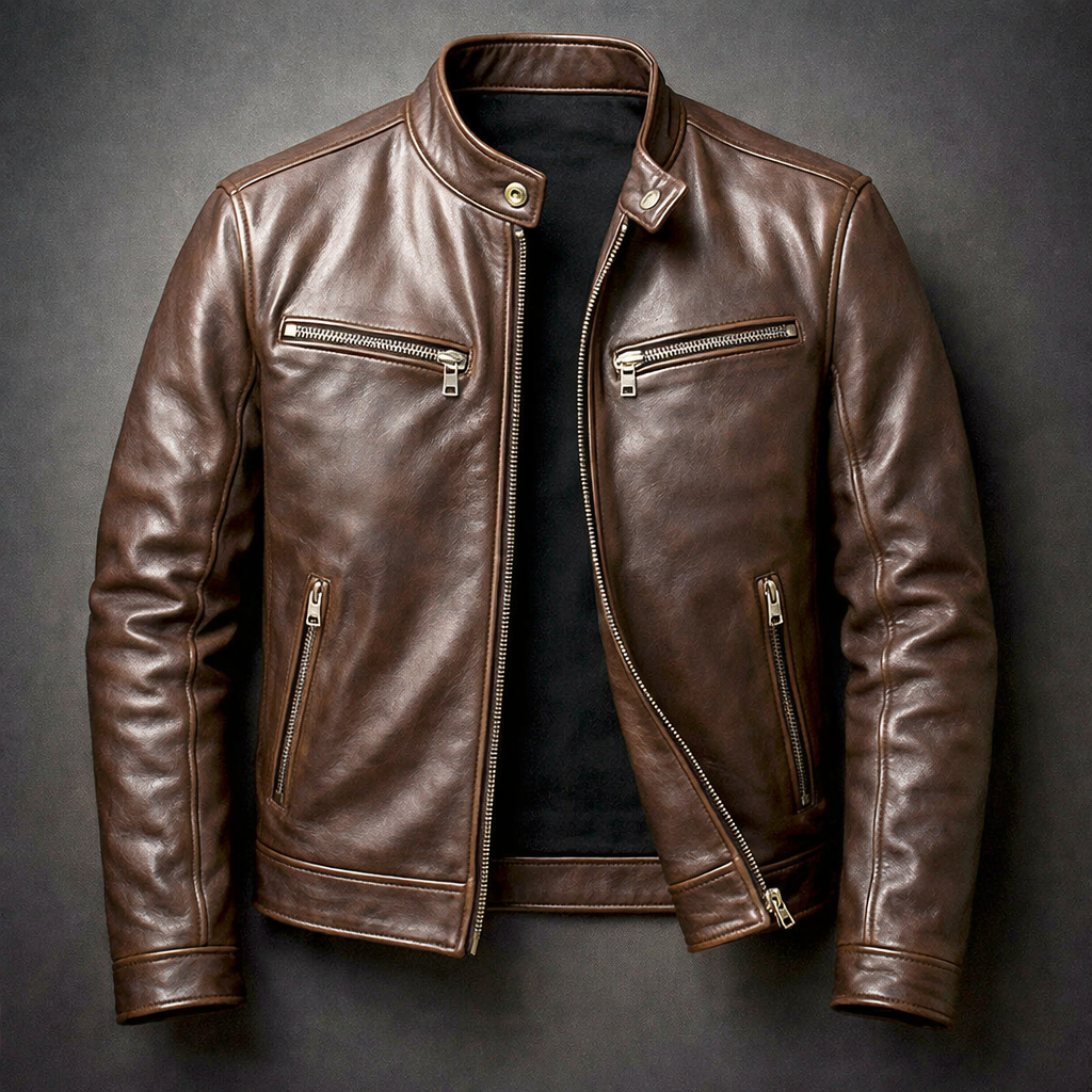 Roberto | Chaqueta de Cuero Vintage